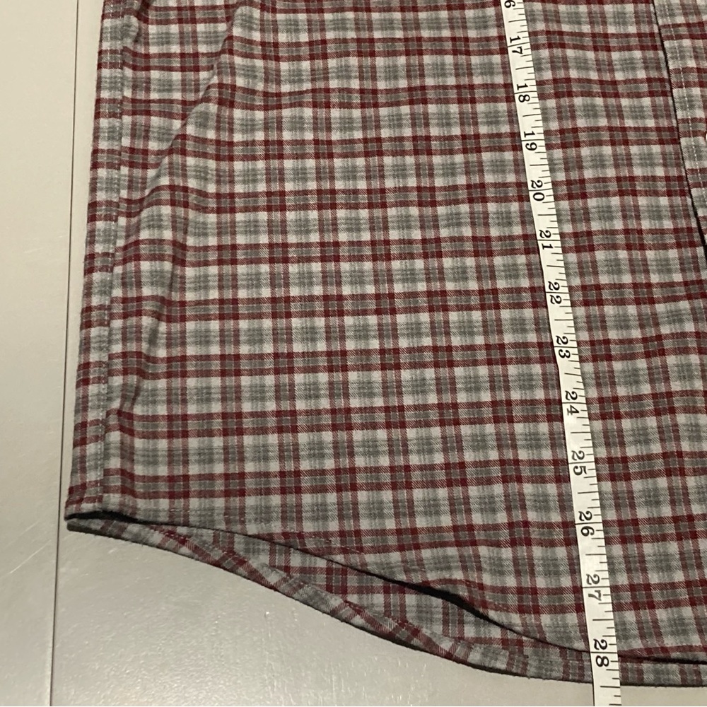 UNTUCKit Red and Gray Plaid Casual Shirt - Picture 7 of 9